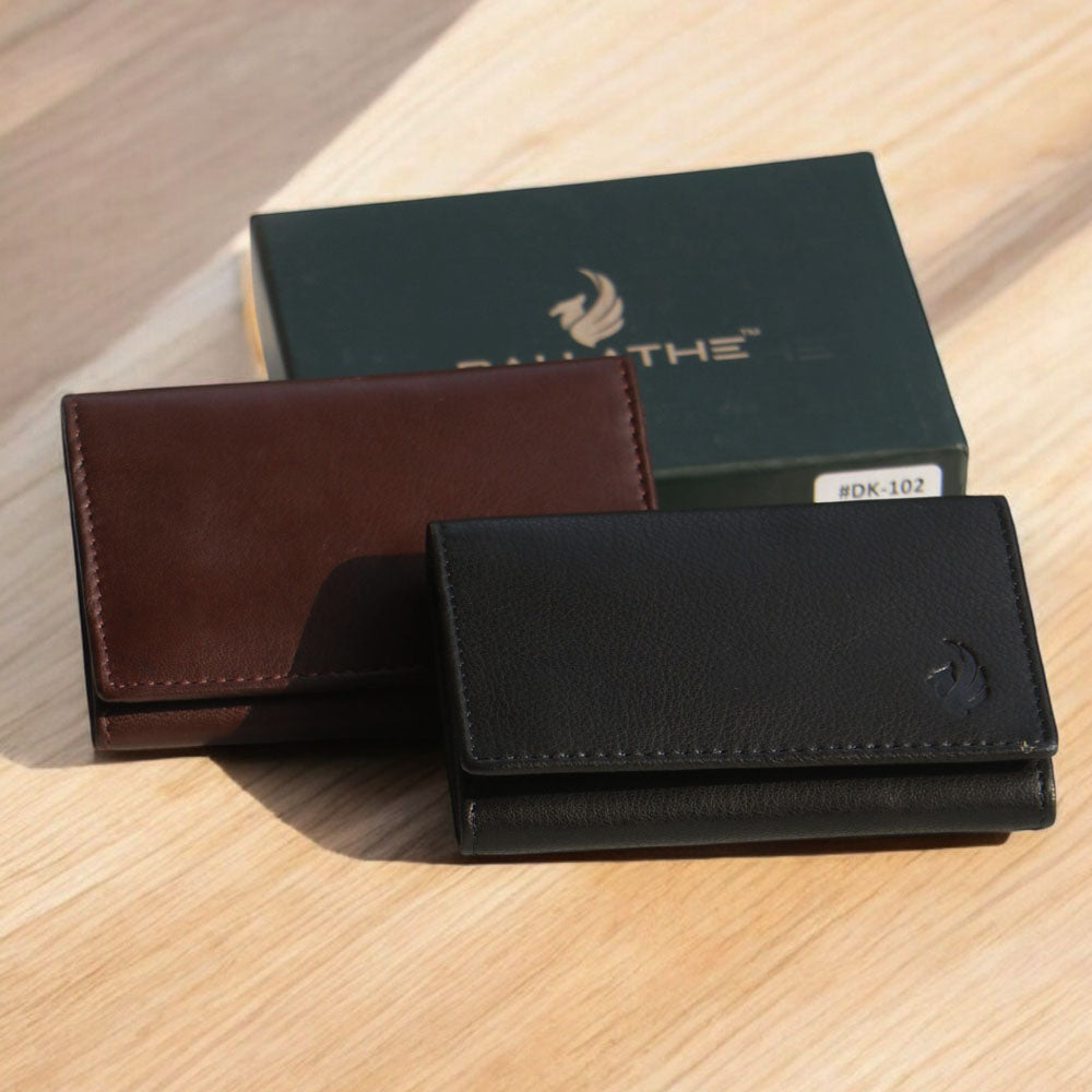 Genuine Leather Card Holder Wallet RFID Protected