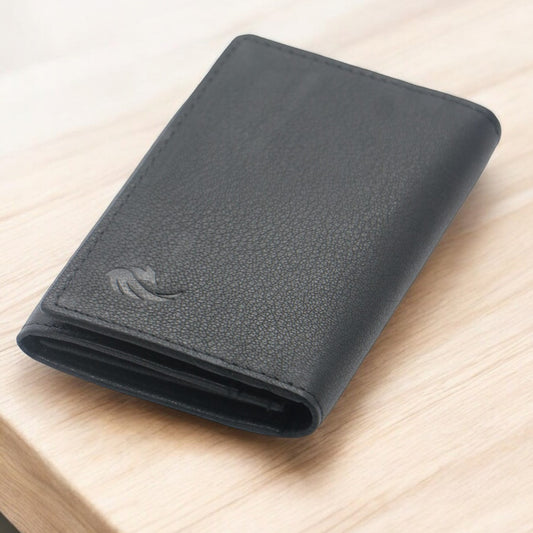 Genuine Leather Card Holder Wallet RFID Protected